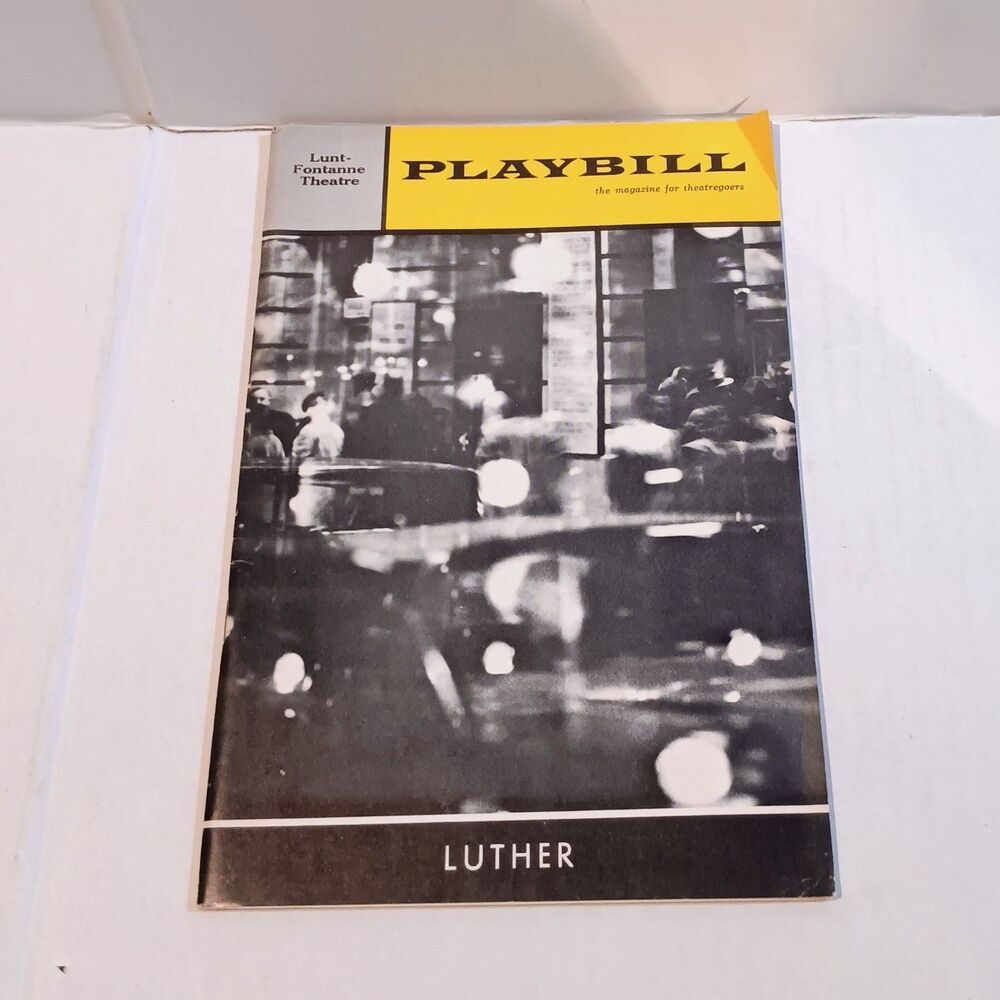 Luther Lunt-Fontaine Theatre-March 1964-Broadway-Albert Finney-Tony Award Winner